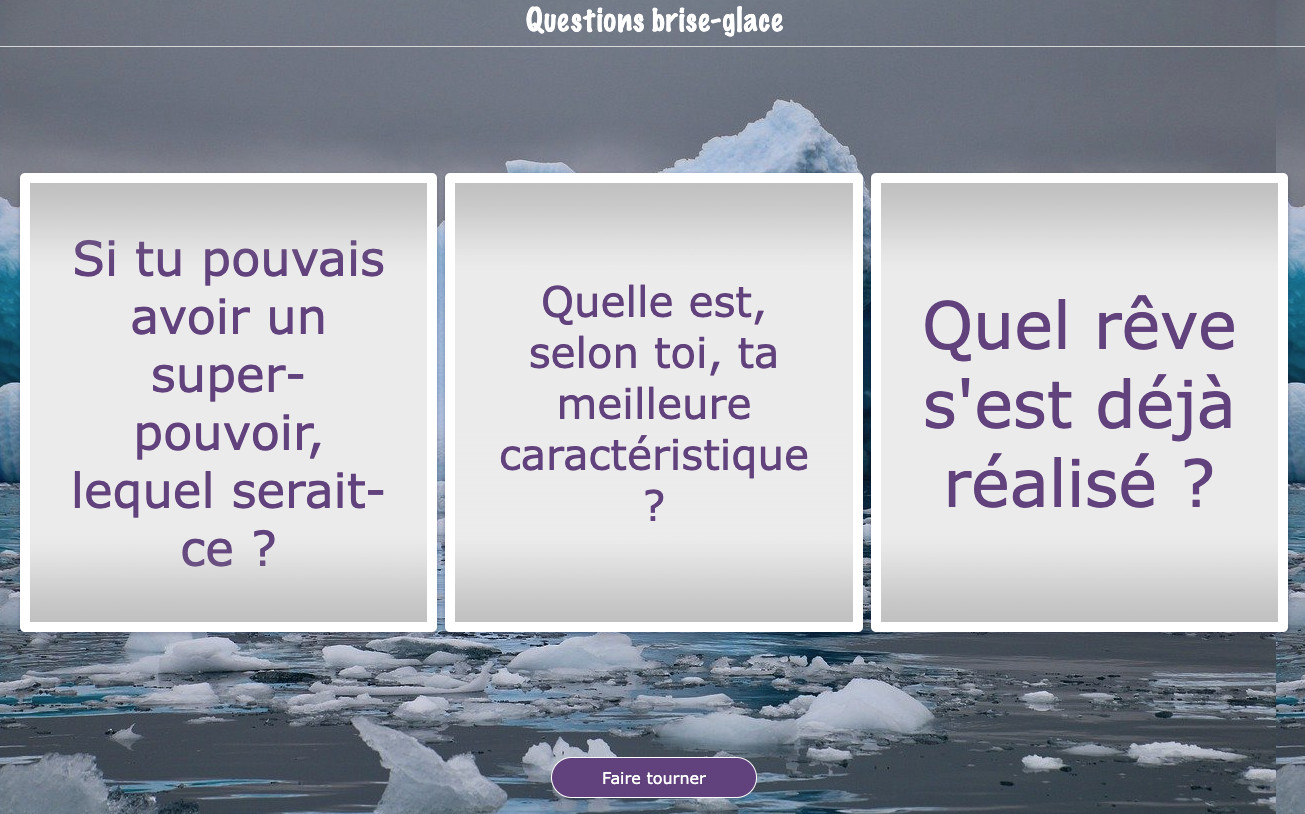 activité rentrée scolaire - Randomness