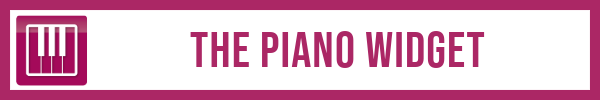 Lesson Ideas with the piano widget