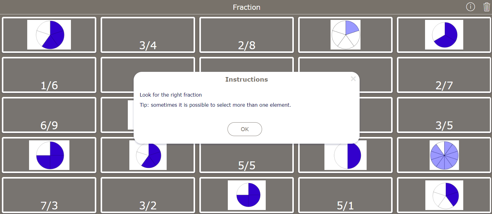 Fraction Bingo