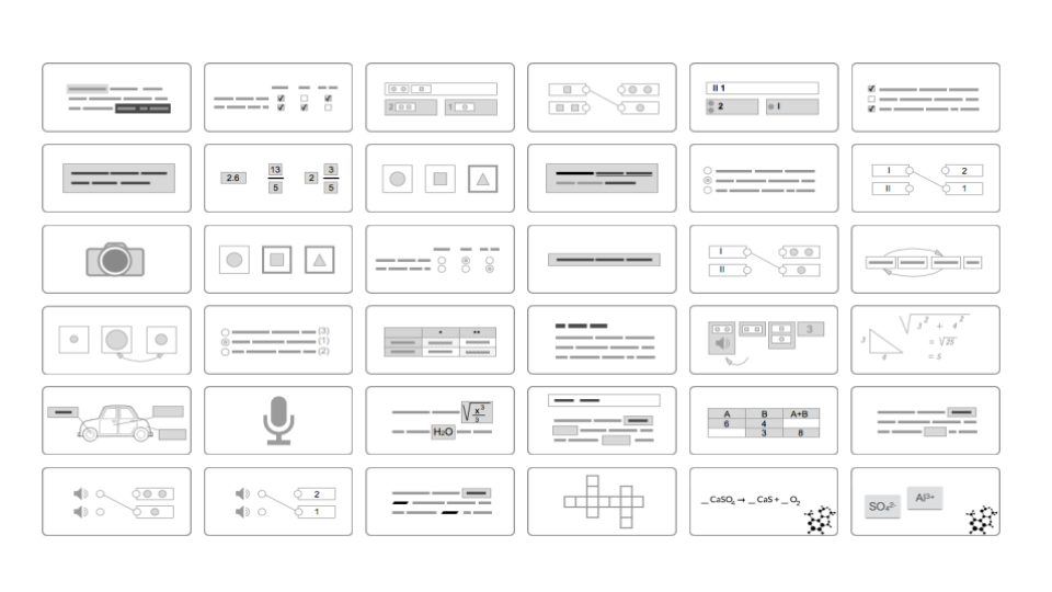 question types bookwidgets