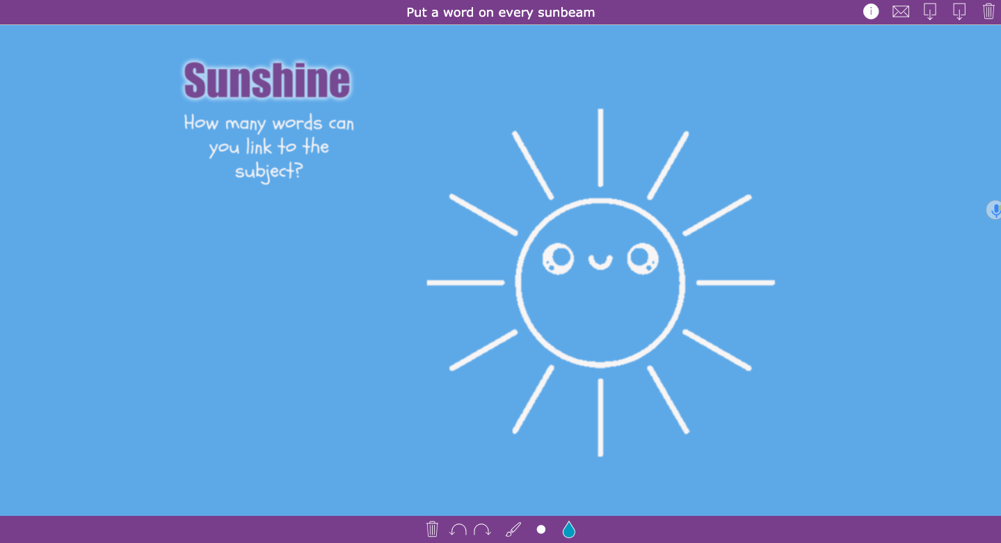 digital exit ticket - Sunshine