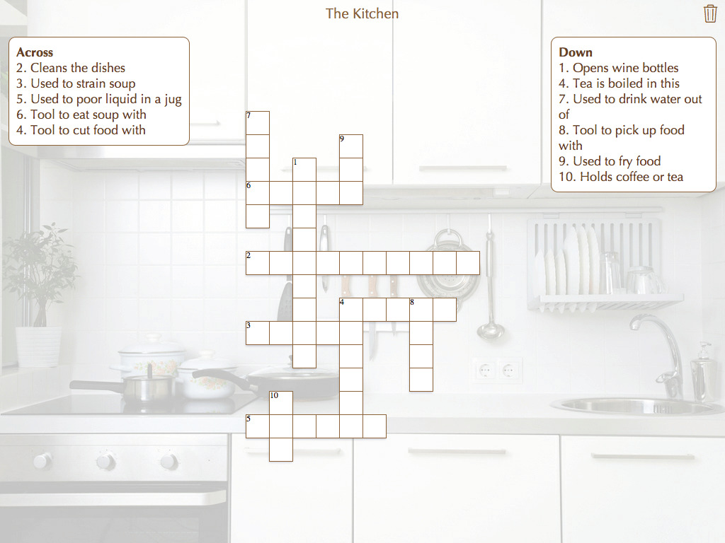 The kitchen Crossword