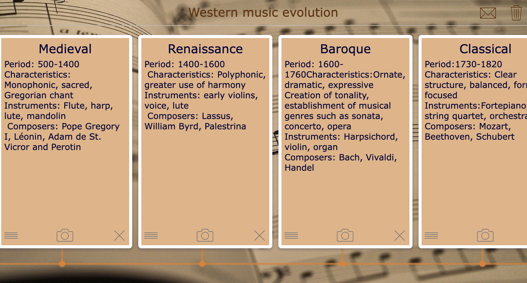 timeline-western music