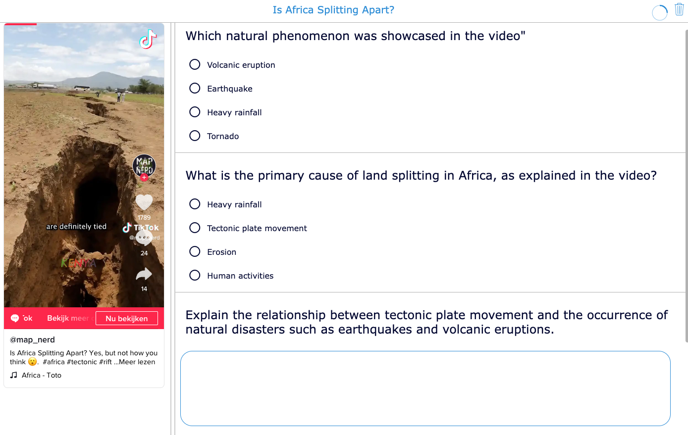 ICT in geography classes lesson ideas - BookWidgets TikTok video