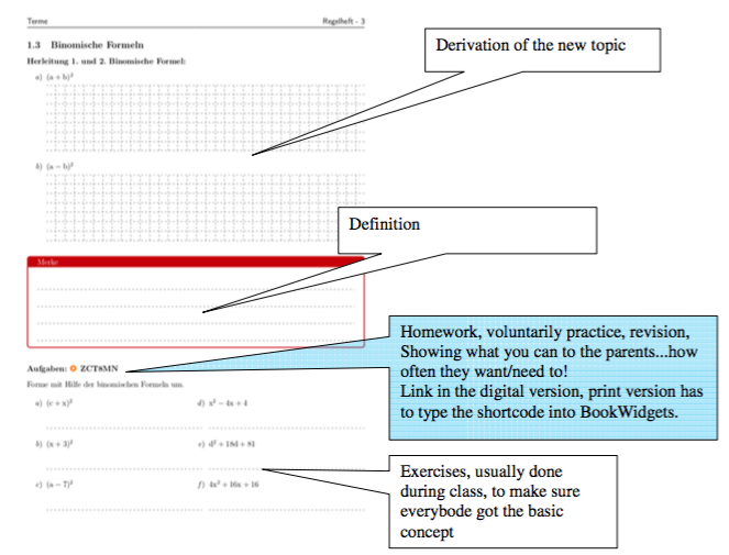 Lesson material example