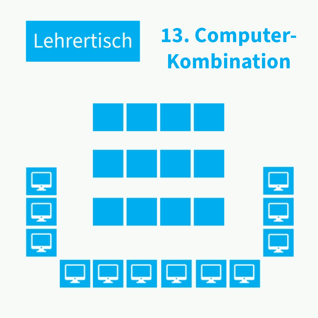 Lehrertisch im Klassenzimmer