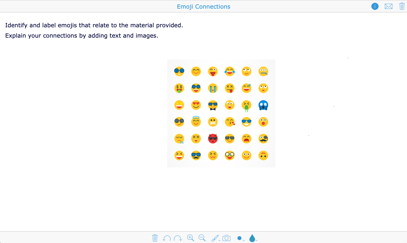 Emoji Connections Whiteboard