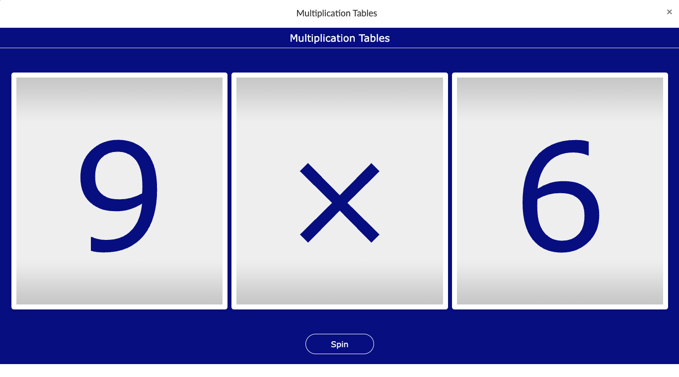 Randomness Multiplication Tables