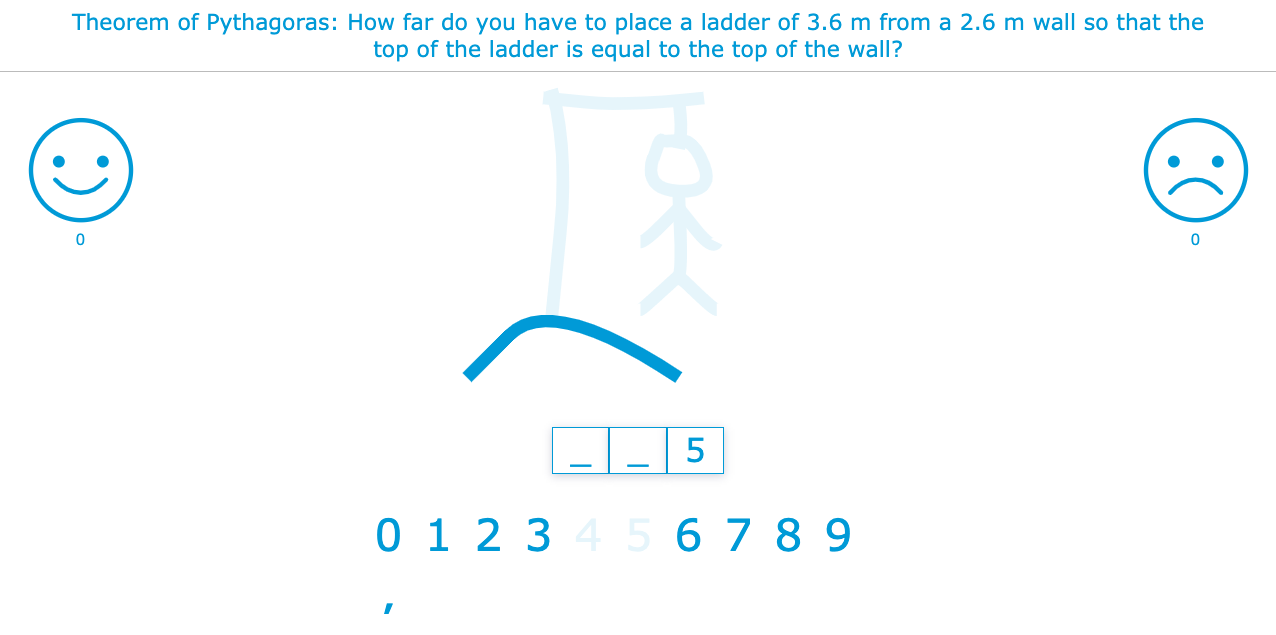 Mathematics hangman