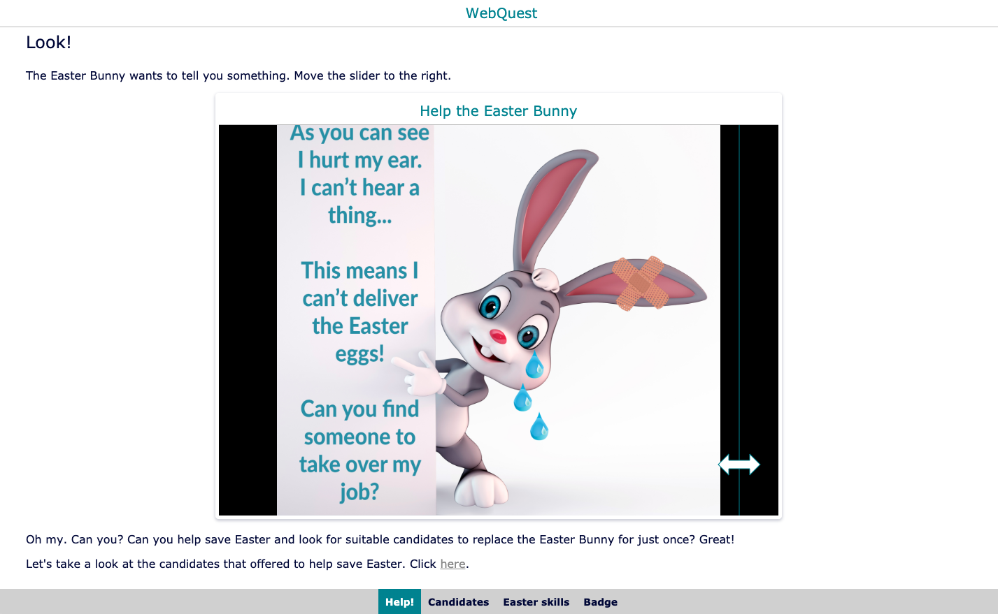 Escape the classroom lesson plan - Easter