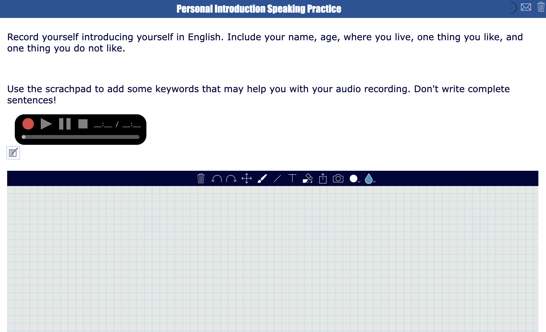 World language speaking practice