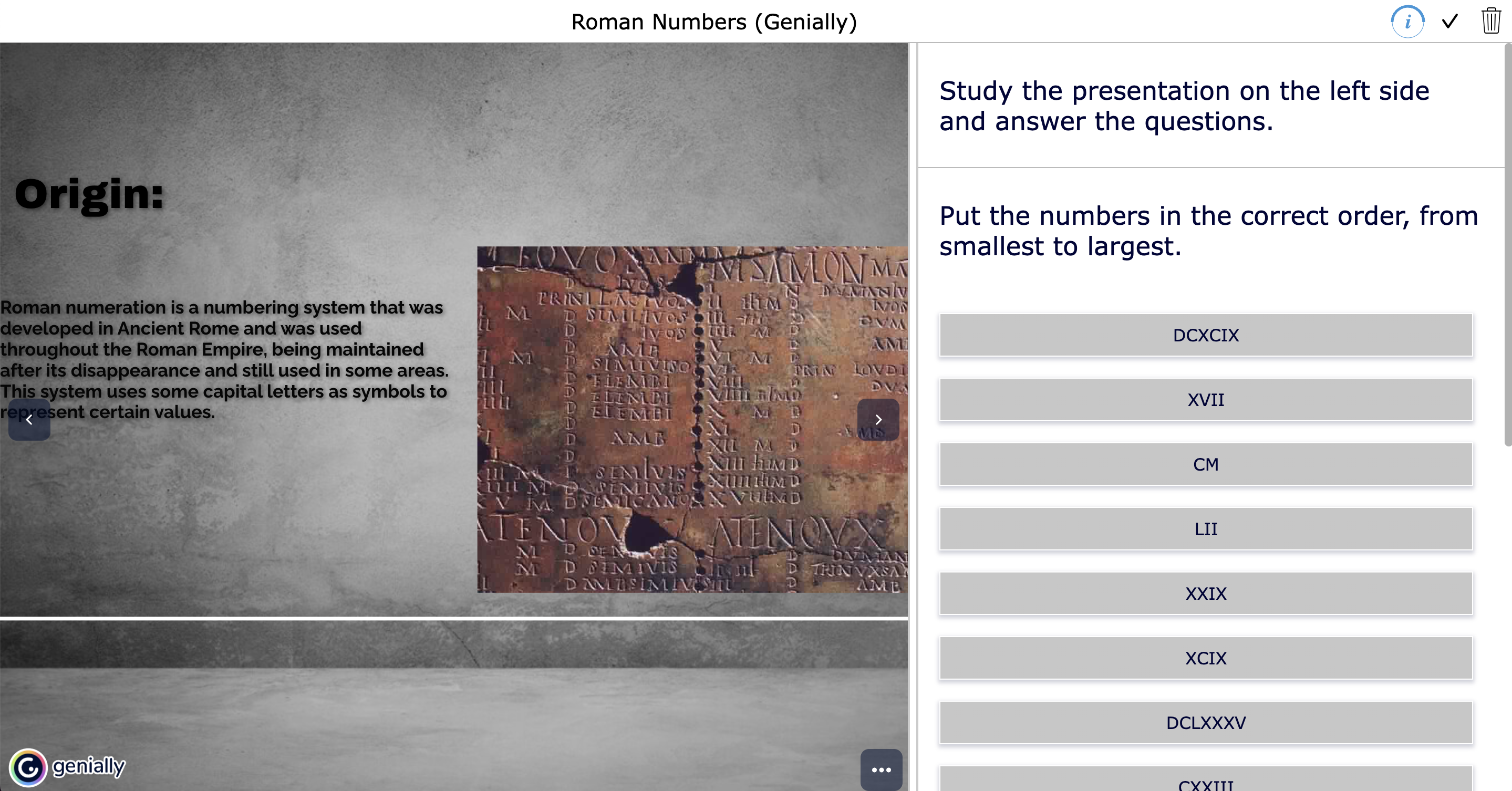 Edtech App Smash BookWidgets Genially Roman Numbers