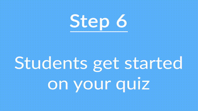 Students get started on a quiz in Microsoft Teams