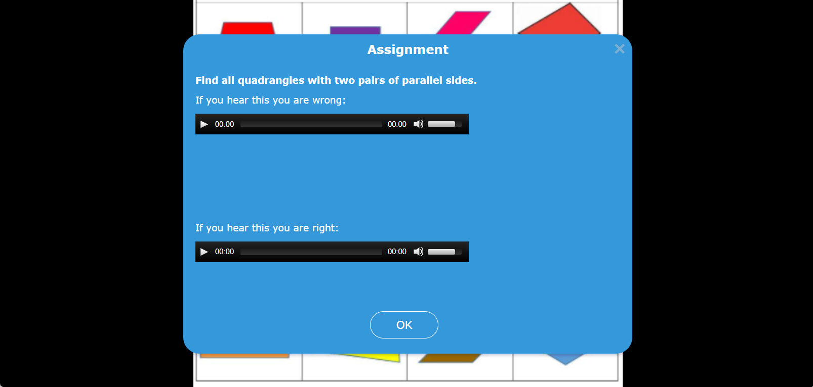 Sides of quadrangles in primary school