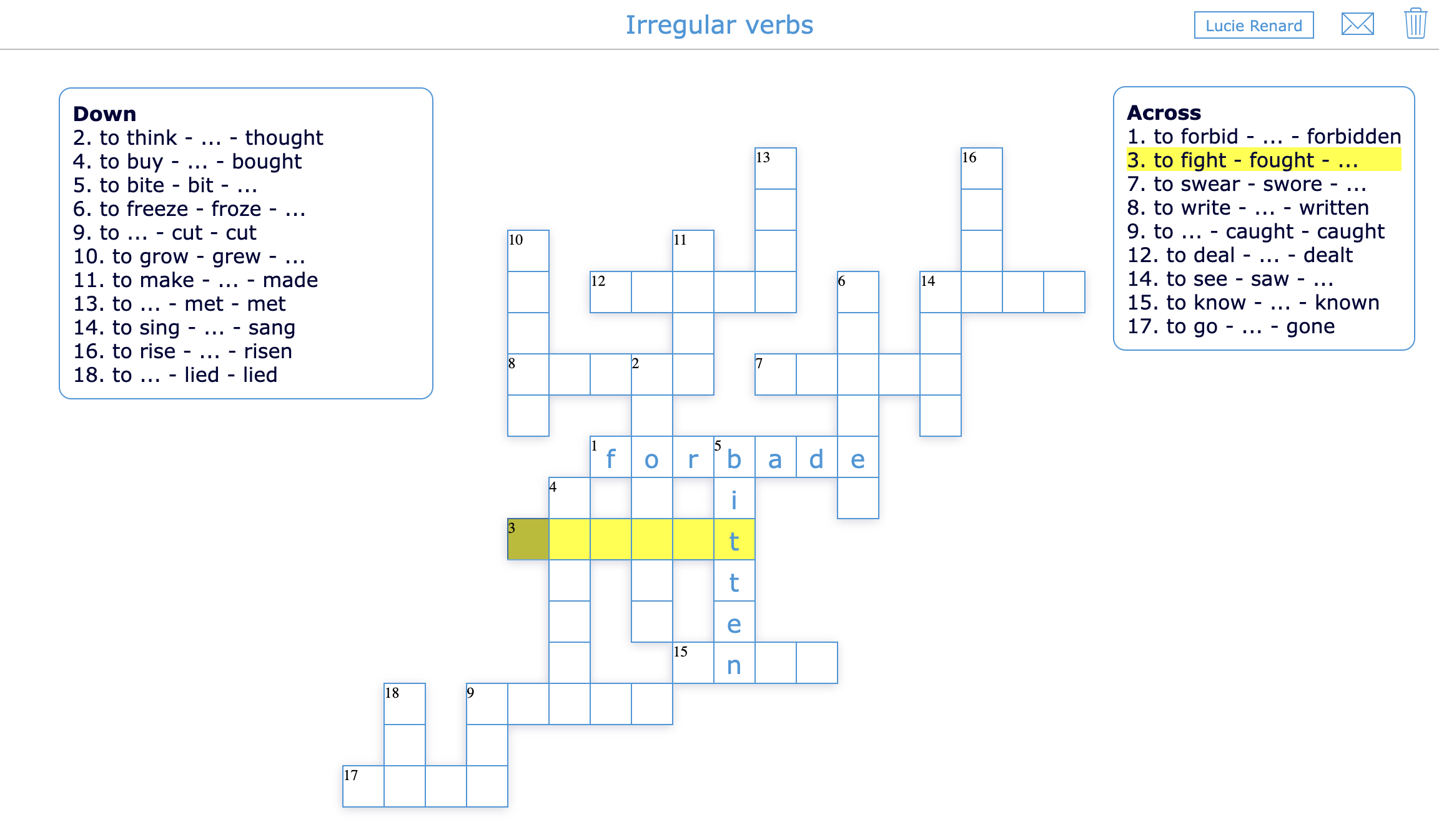 Formative assessment - Formative crossword riddle