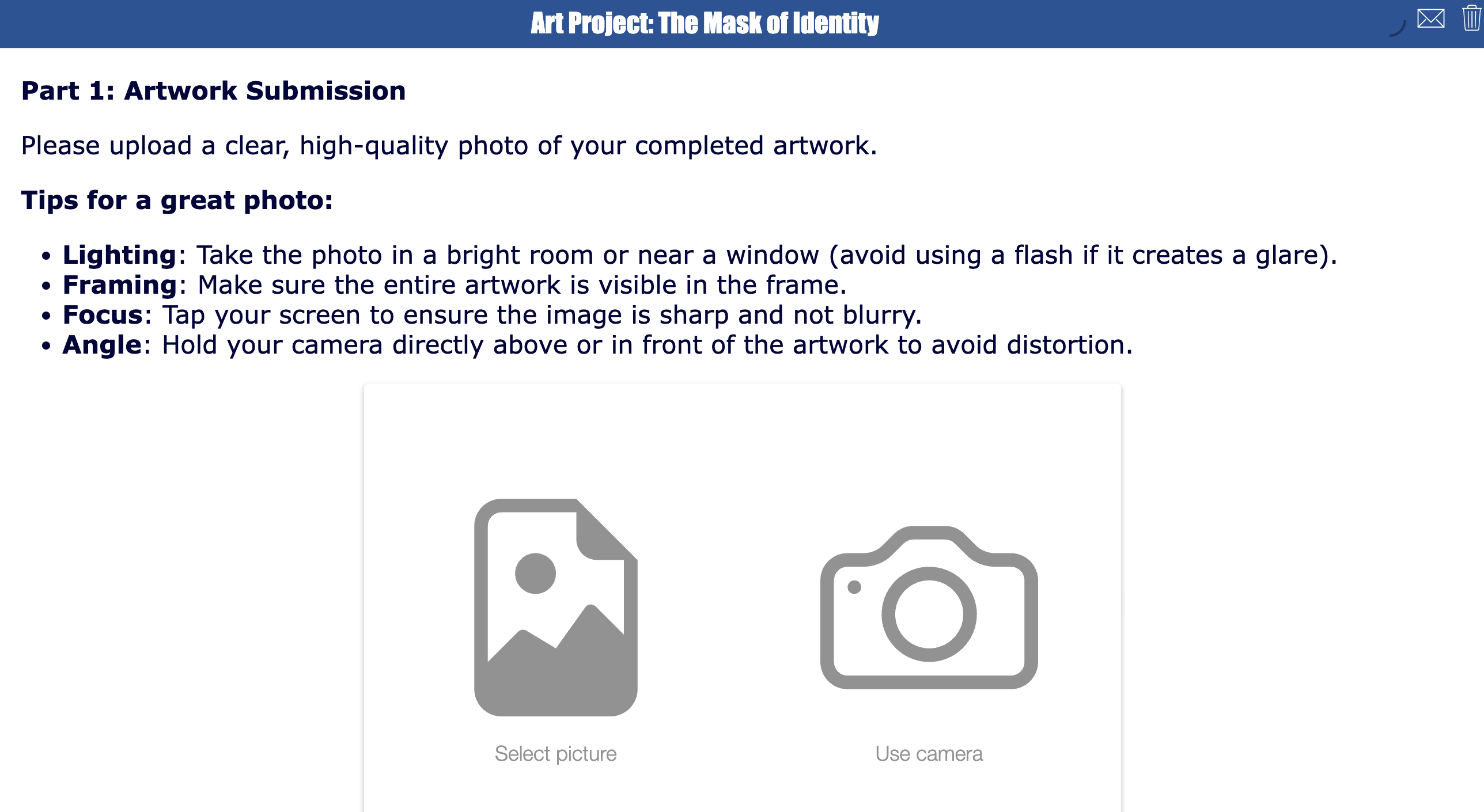 Art project submission