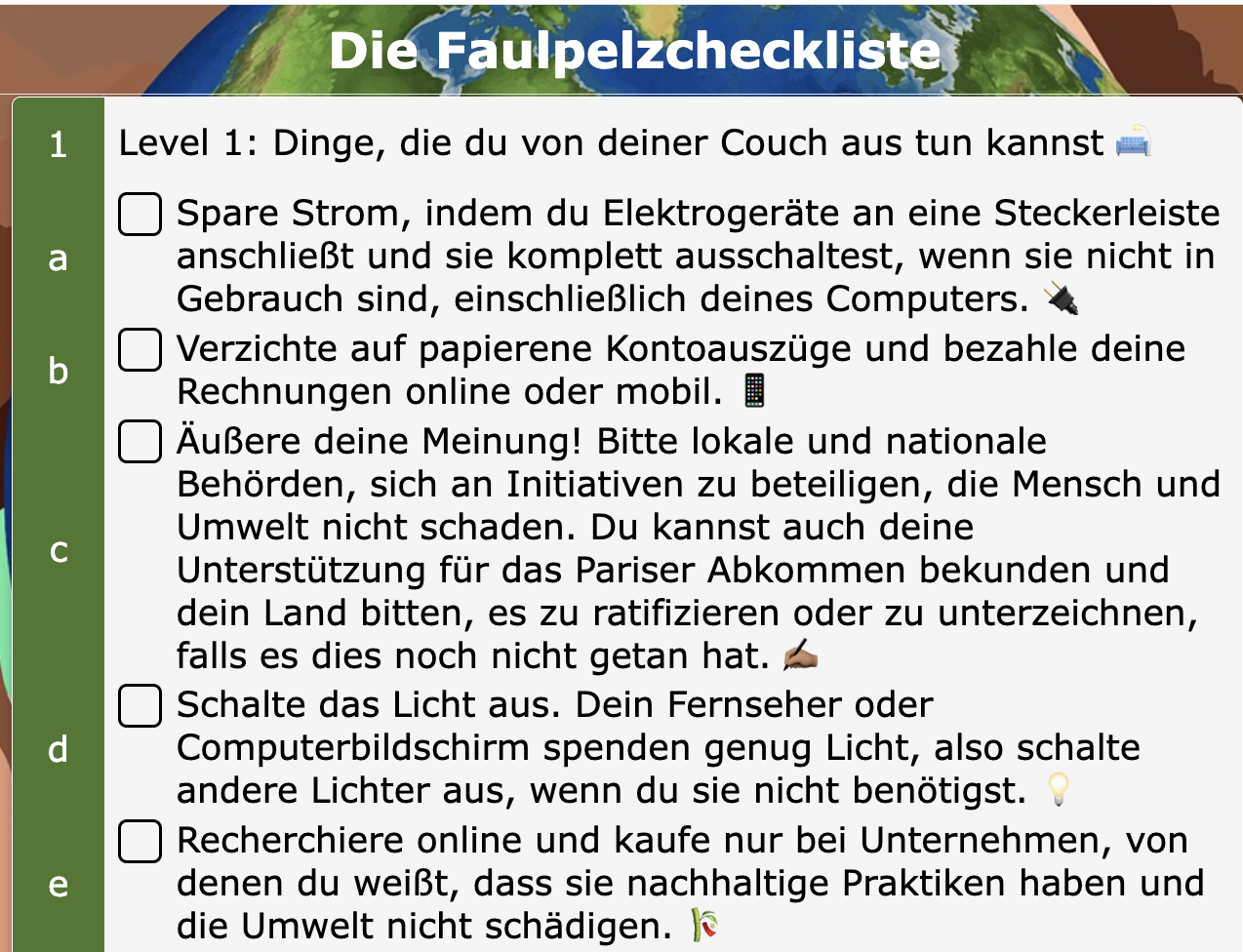 Der Leitfaden für faule Menschen – Handeln Sie und erreichen Sie SDGs