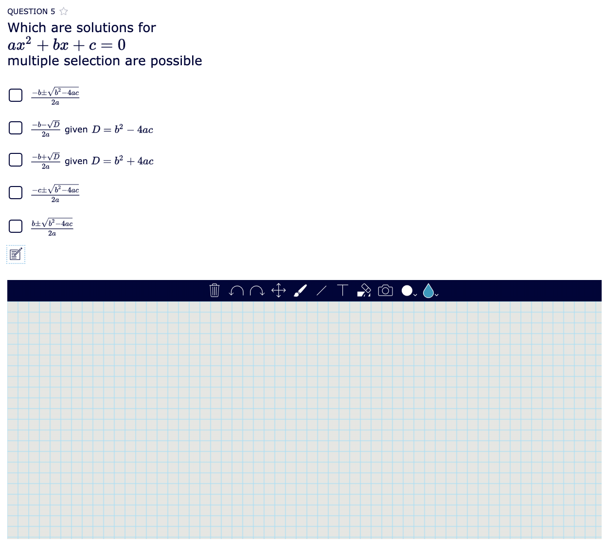 differentiate with bookwidgets - scratchpad