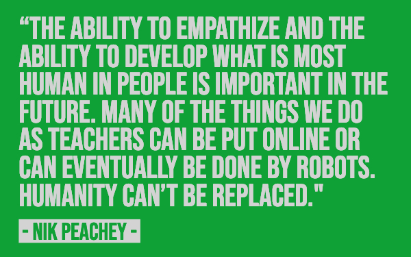 Quote about education - Nik Peachey interview