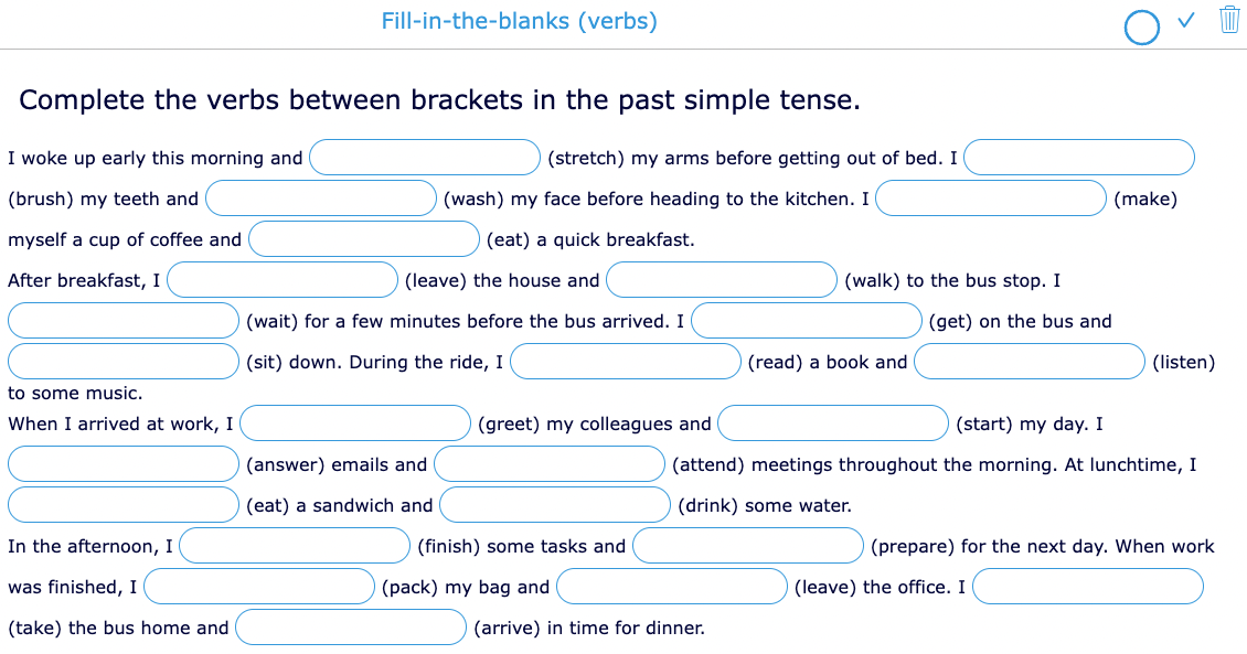 BookWigets ChatGPT fill-in-the-blank with verbs