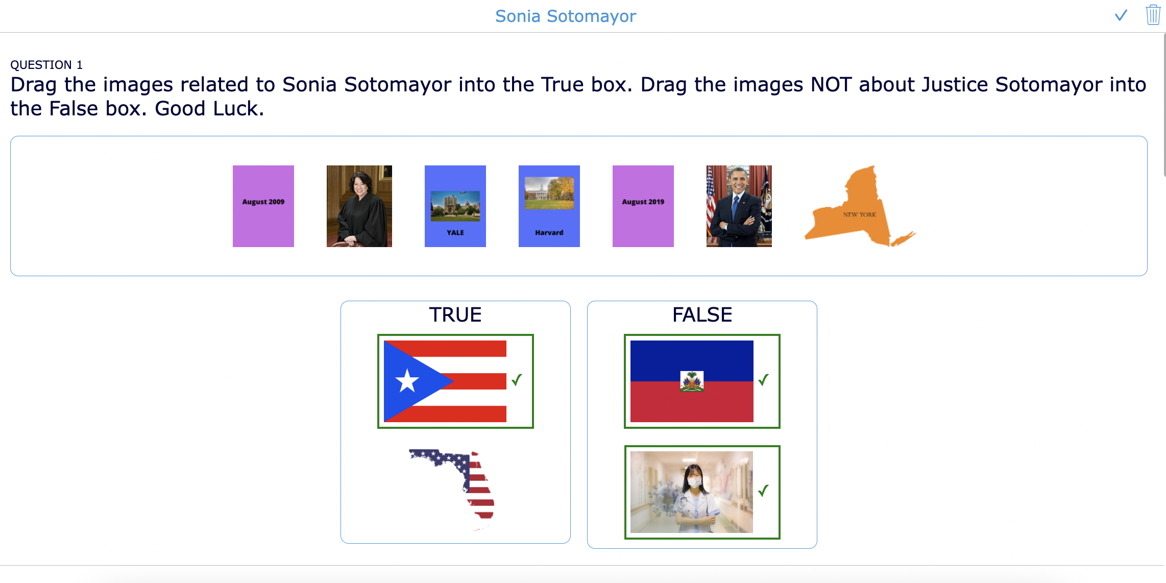 Sotomayor quiz