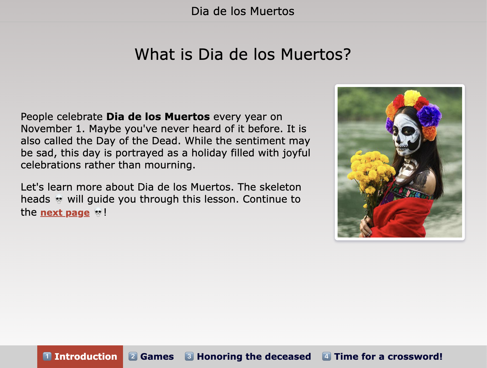 Dia de los Muertos WebQuest