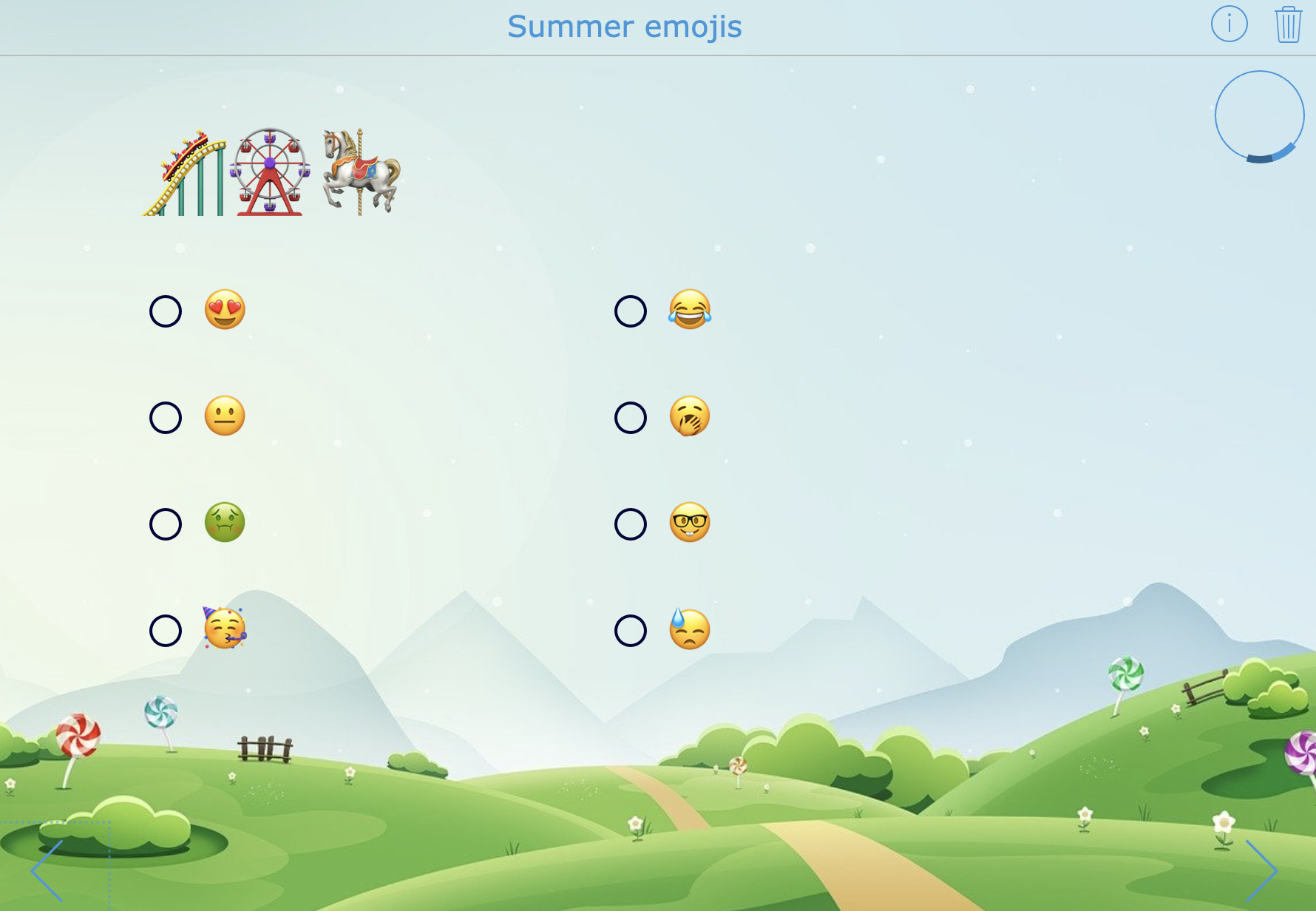 End of school year lesson activity - Emoji game