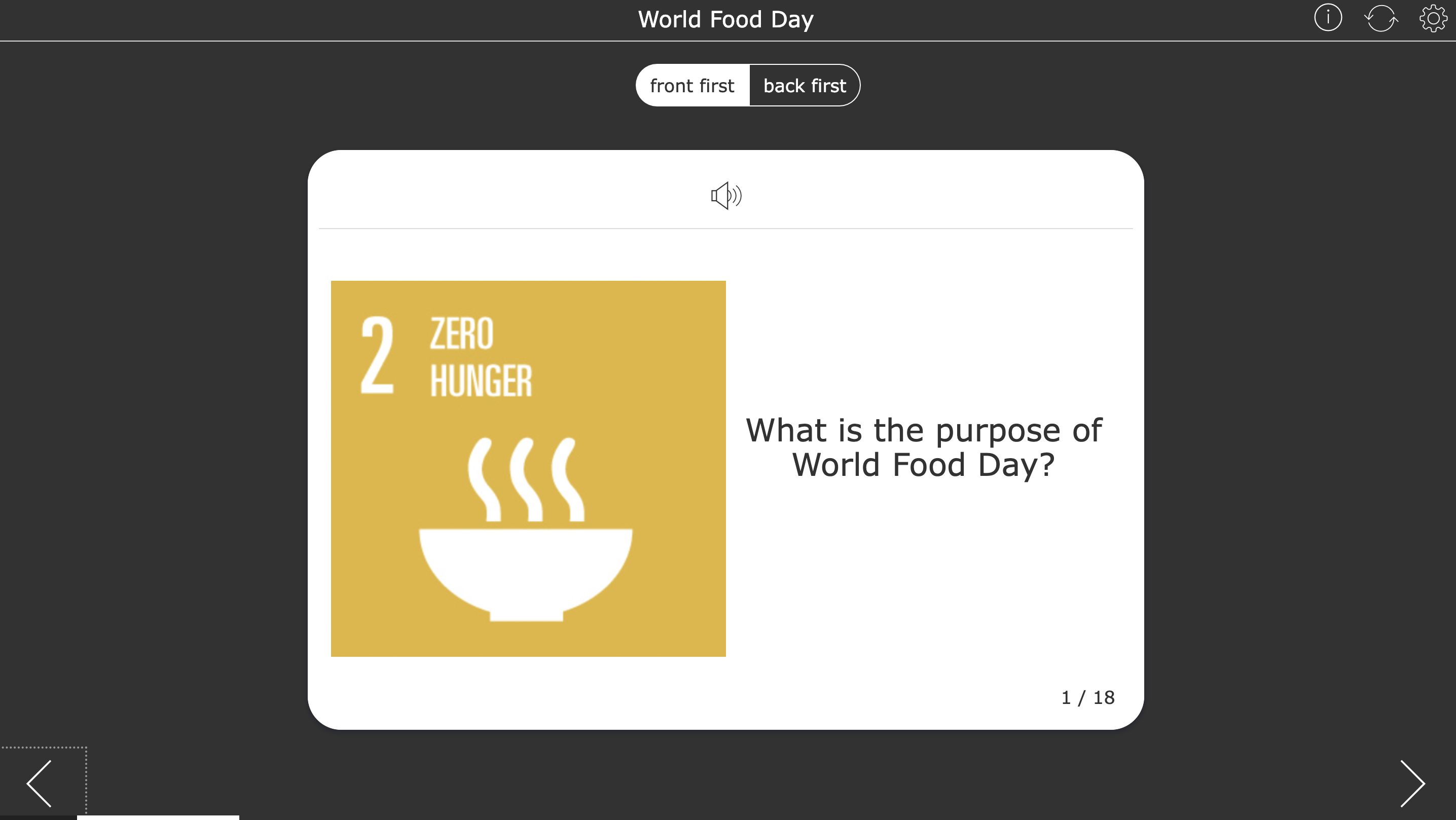 SDG 2 zero hunger lesson plan