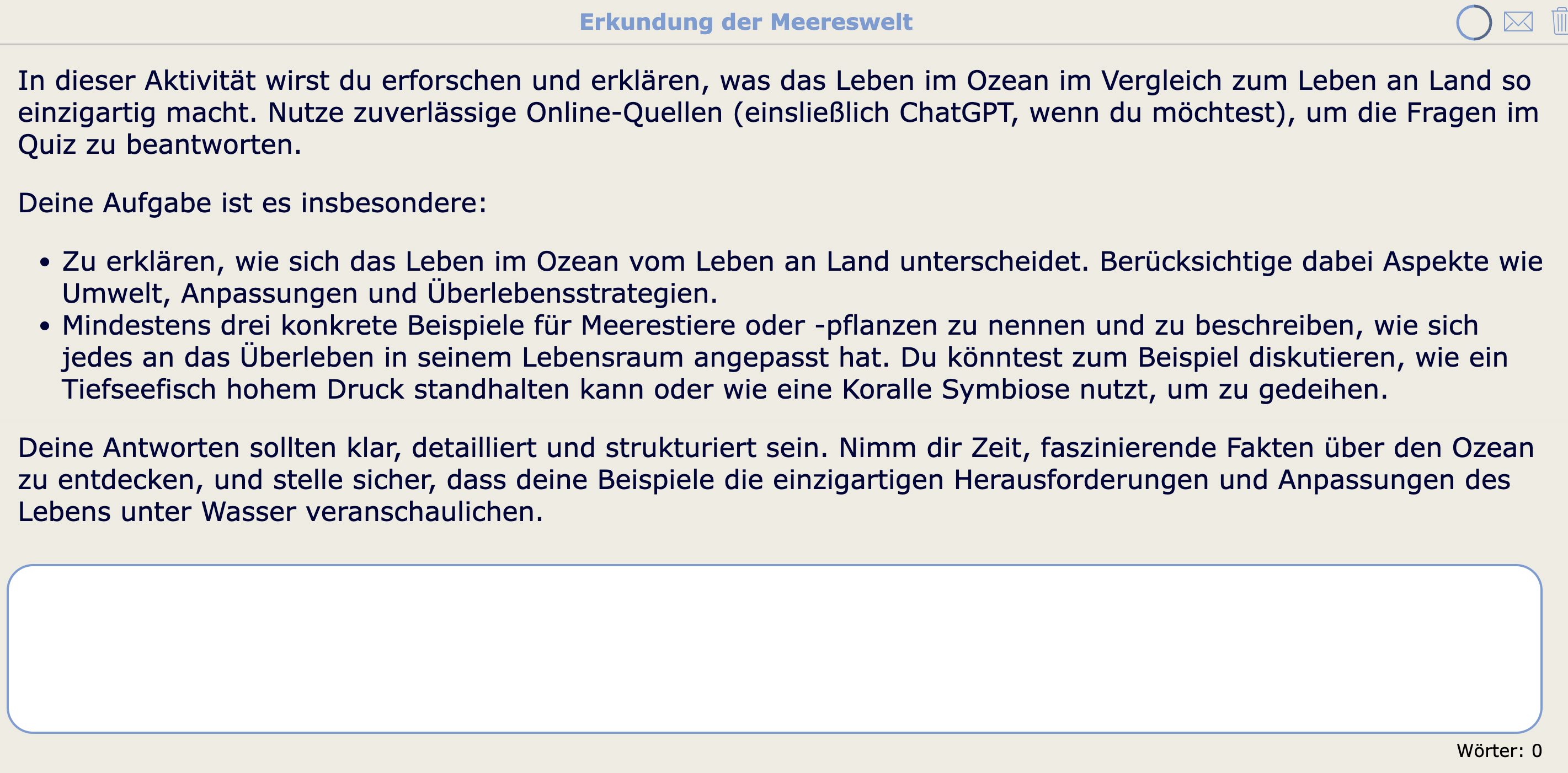 Aprilscherz - KI-gestützte Aufgabe