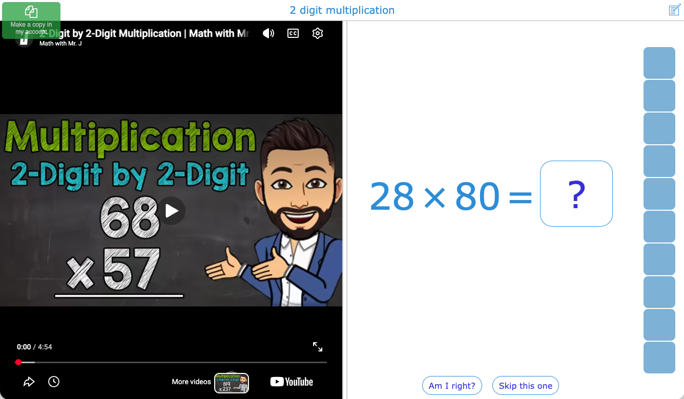 2-digit multiplication