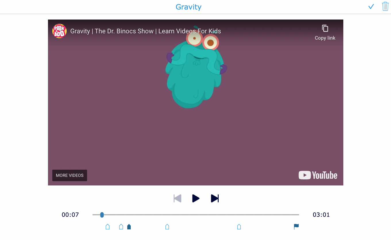 Video quiz about gravity