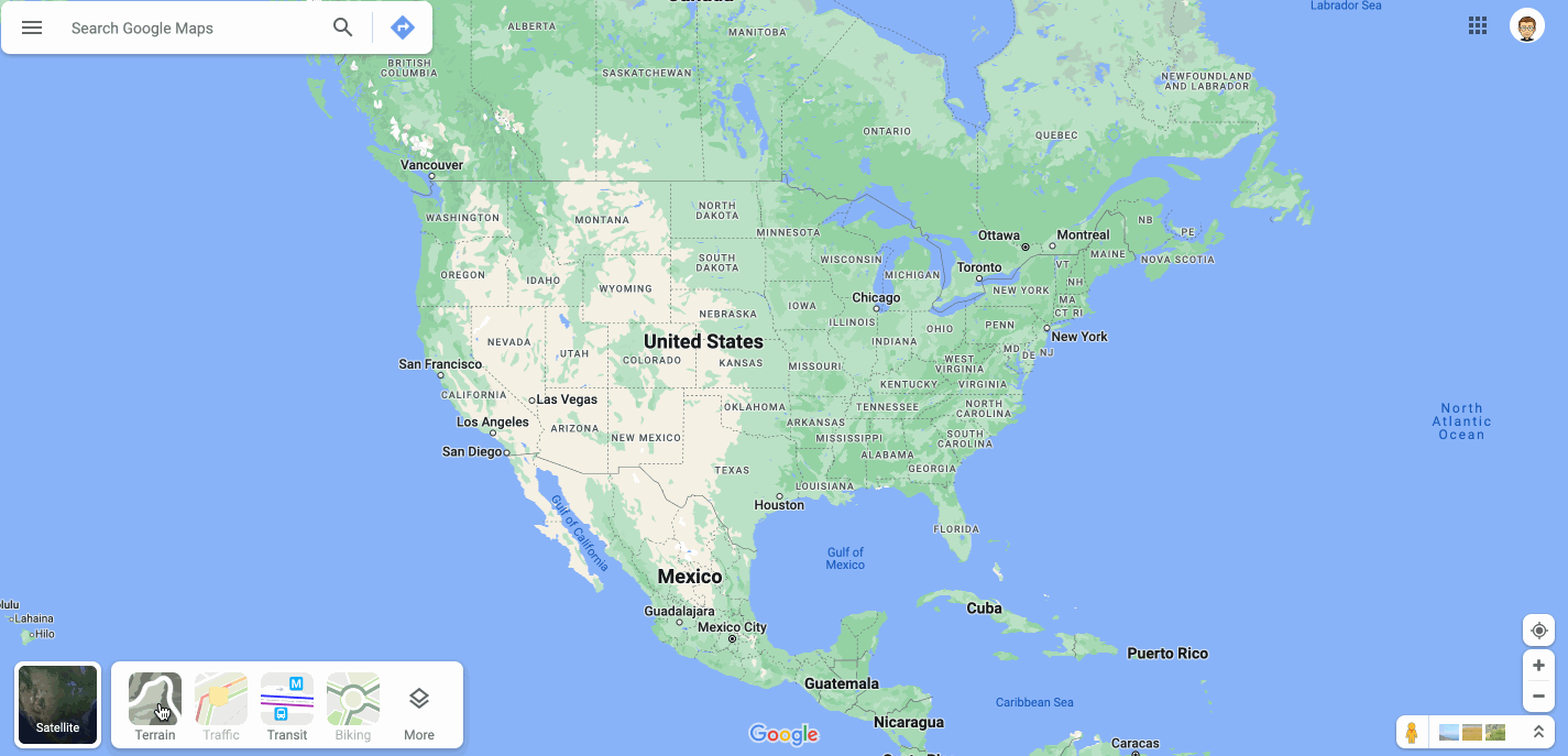 us map google earth