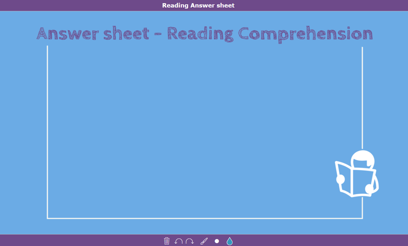 digital exit ticket - Reading comprehension