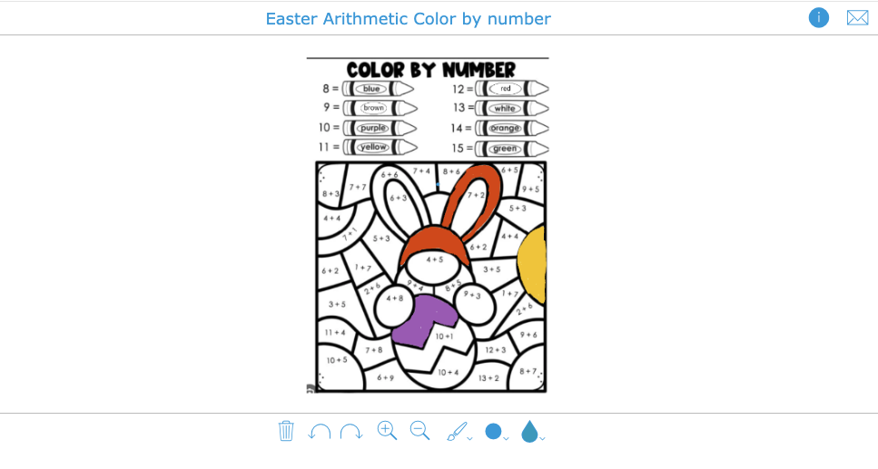 Color by number-easter