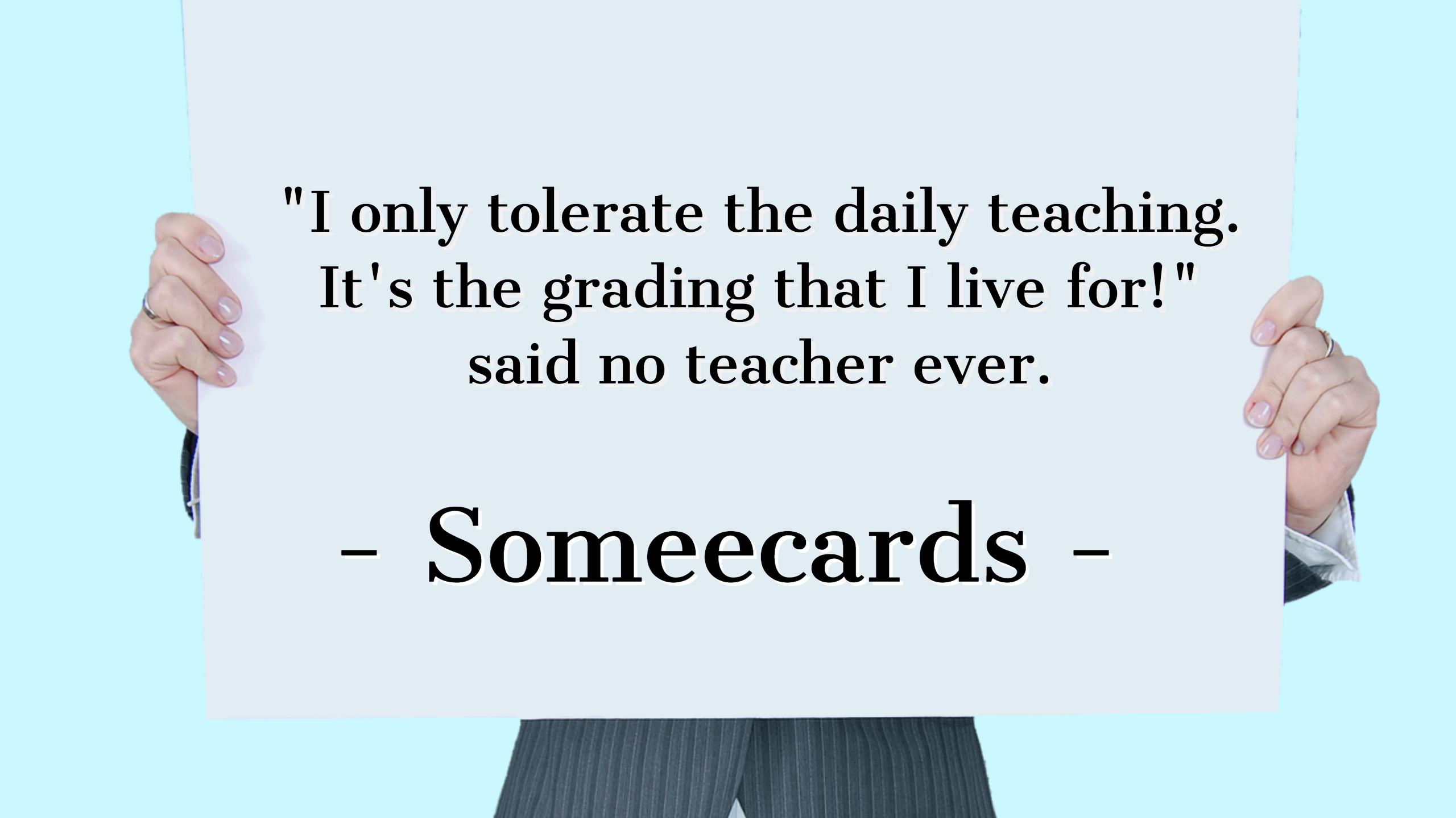 Quote about grading