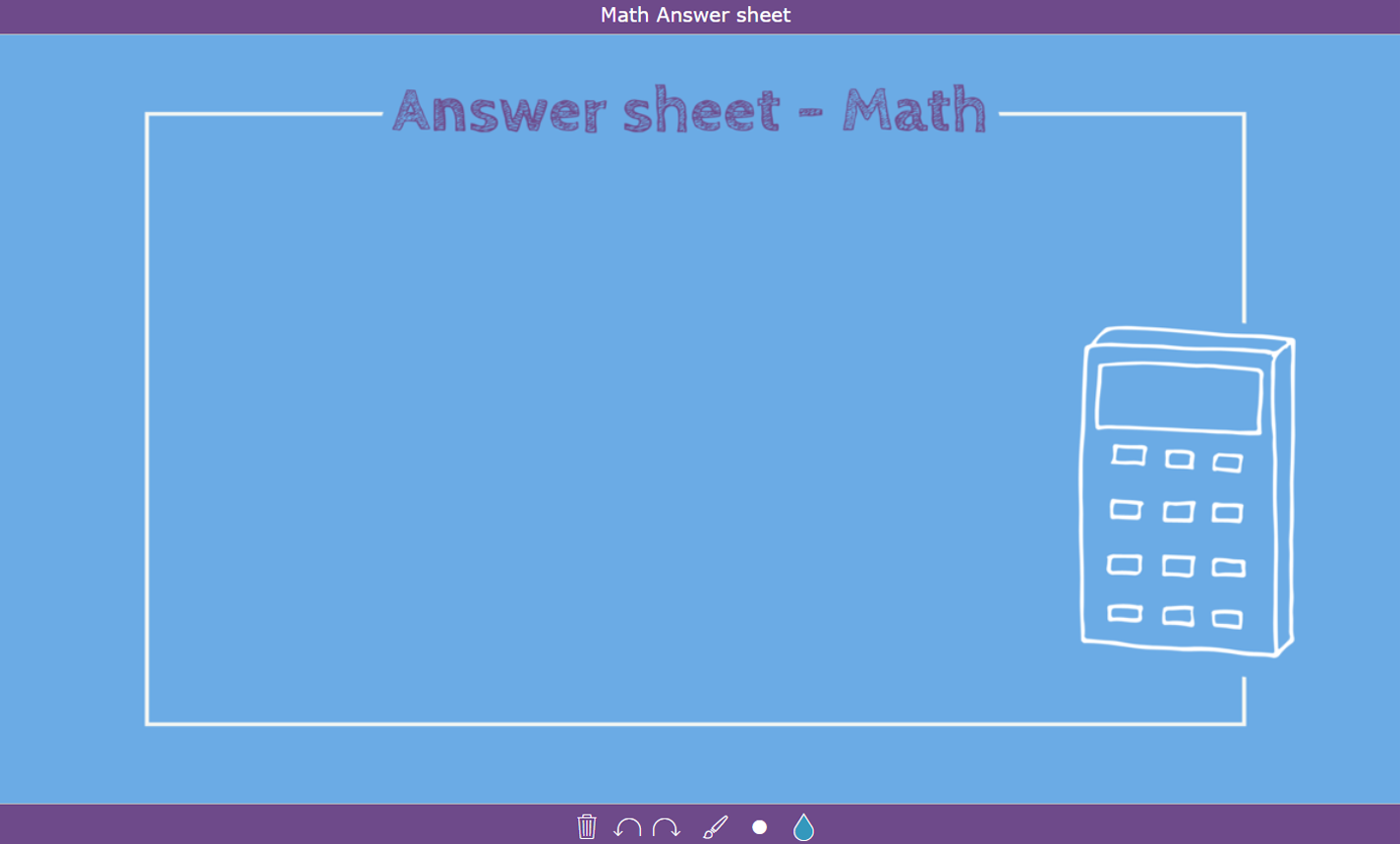 digital exit ticket - Math