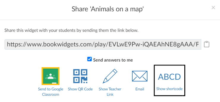 10+ Ways to Share Interactive BookWidgets Activities with your Students -  BookWidgets