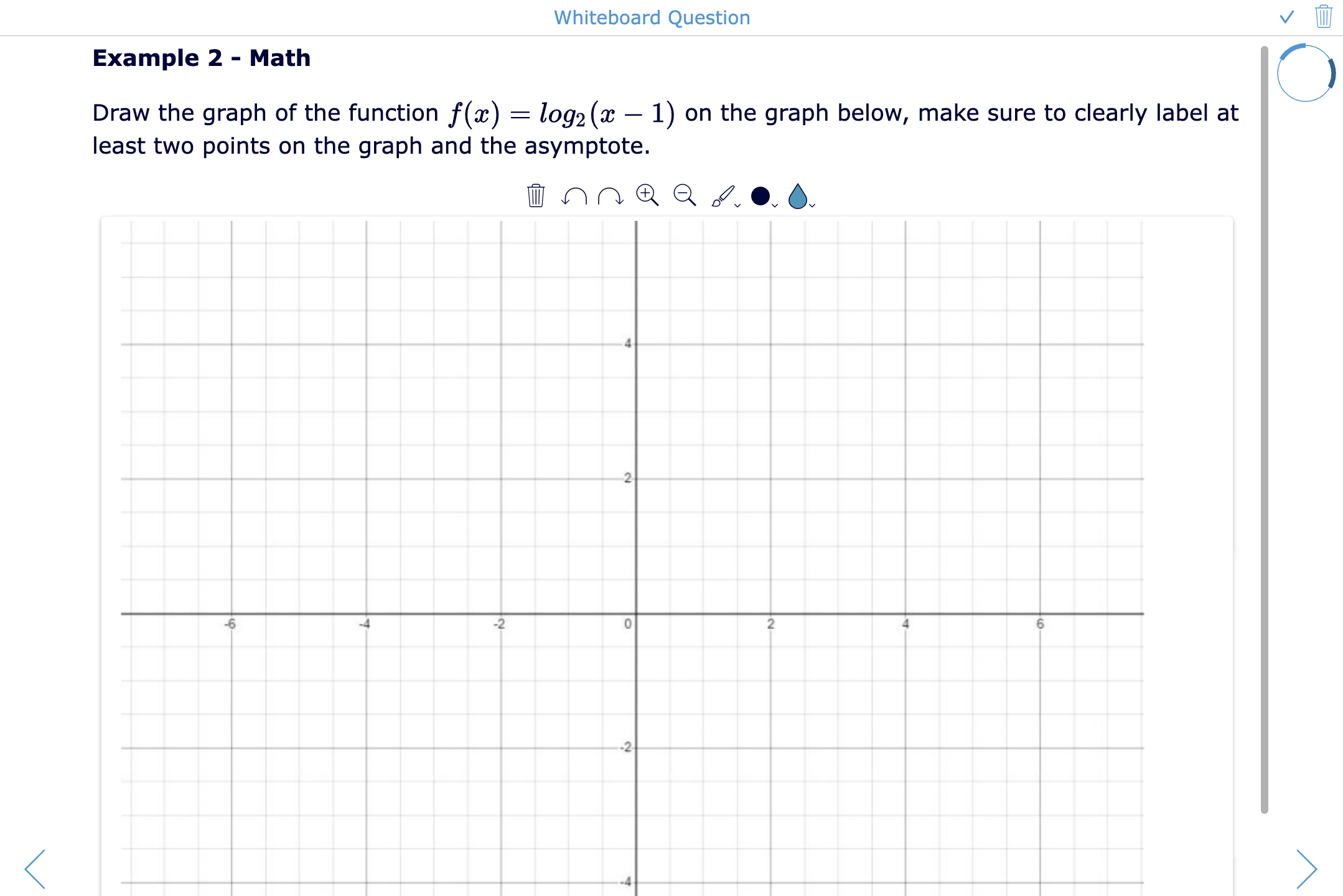 Open the ready-to-use BookWidgets quiz with Whiteboard question examples