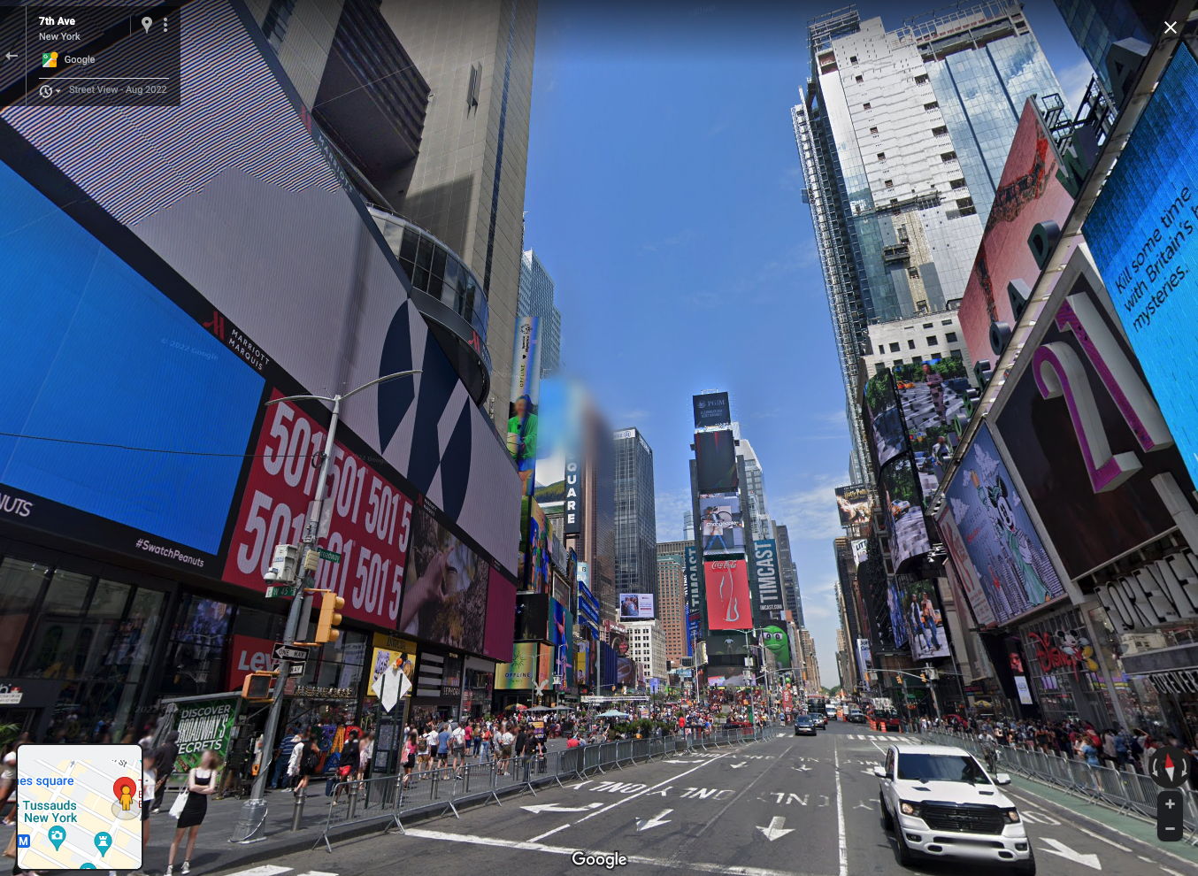 Google Street view Times Square
