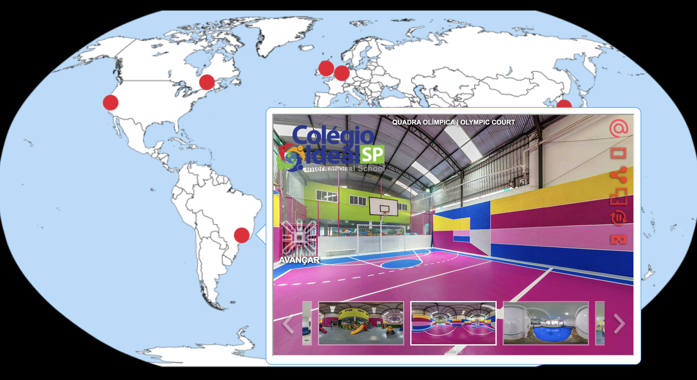 3D tour applications - ESL - Schools around the world