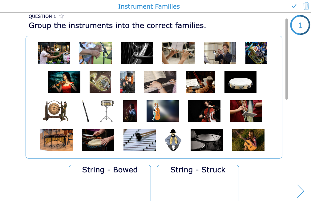 quiz-instrument families