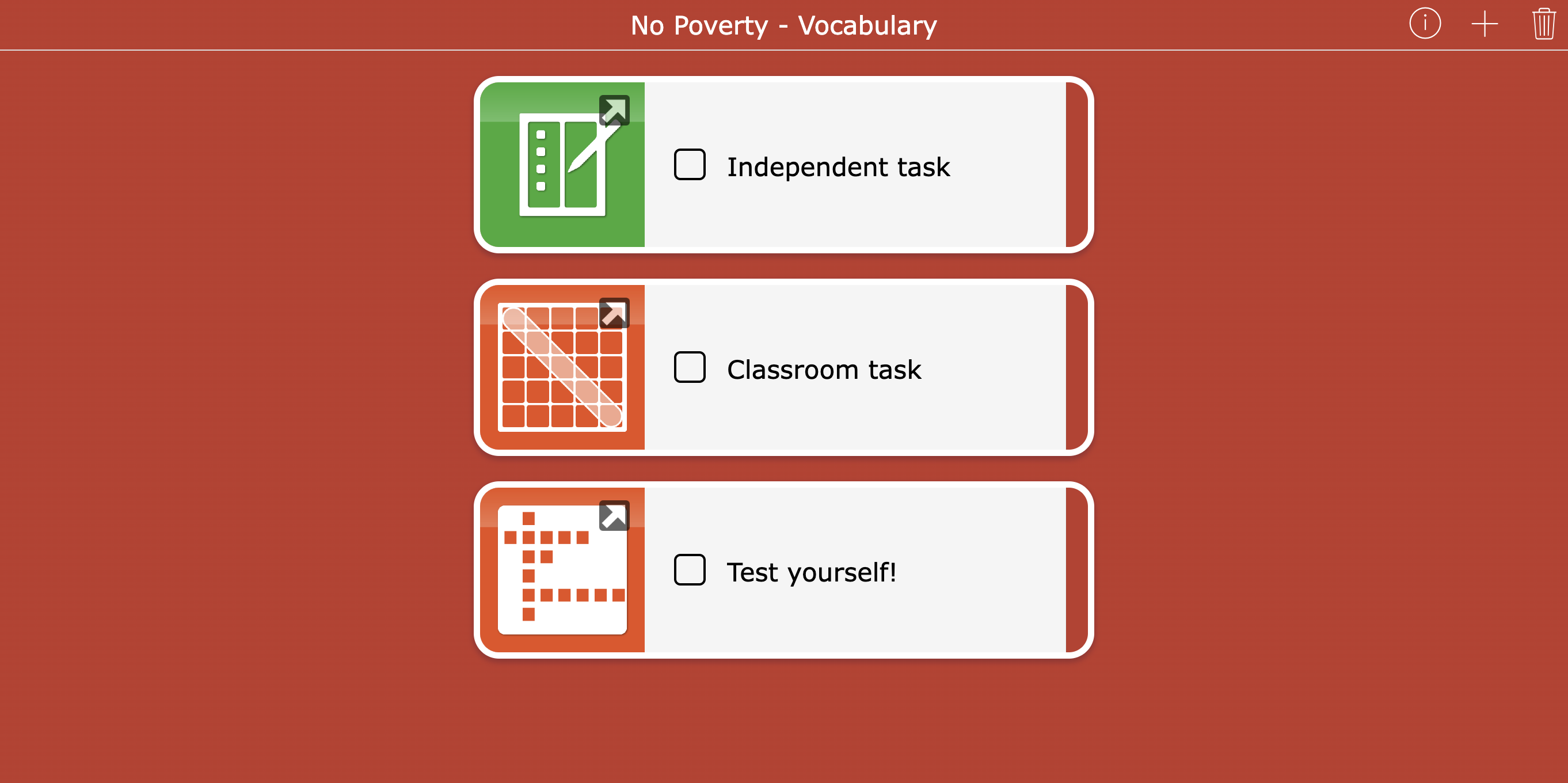 Vocabulary Lesson SDG1 No Poverty