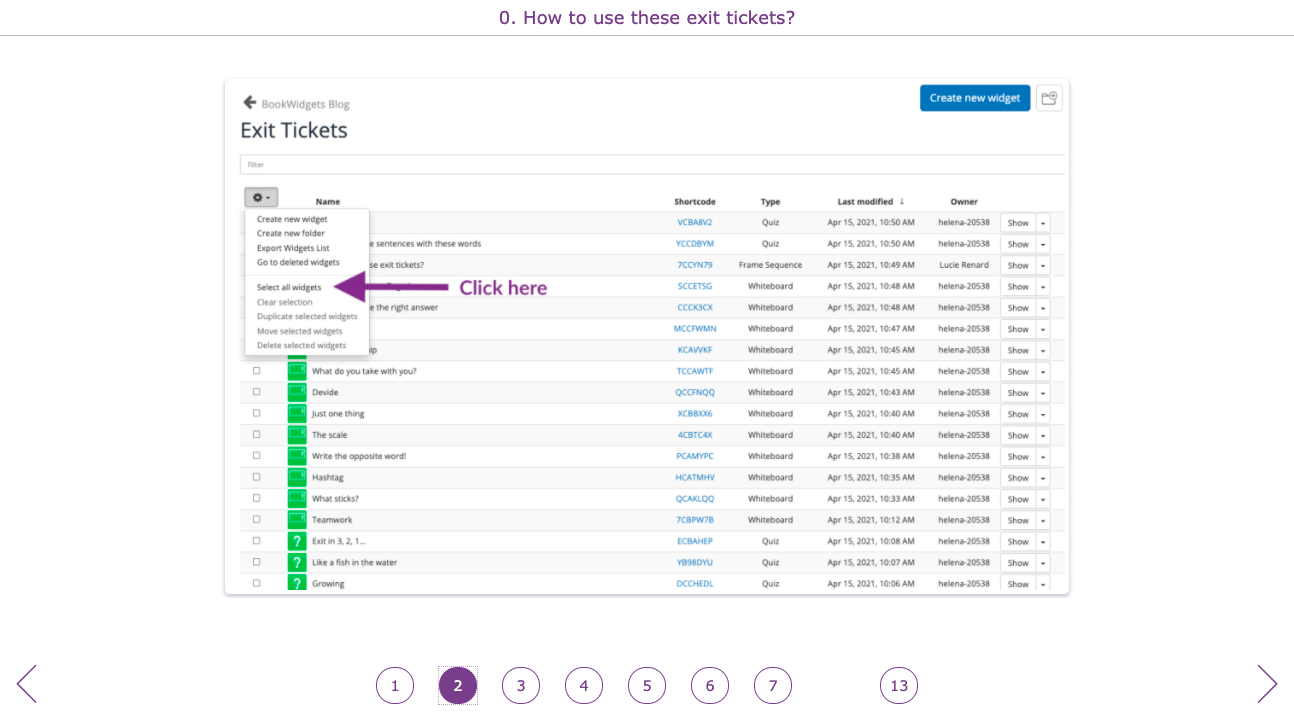 How to use digital exit tickets