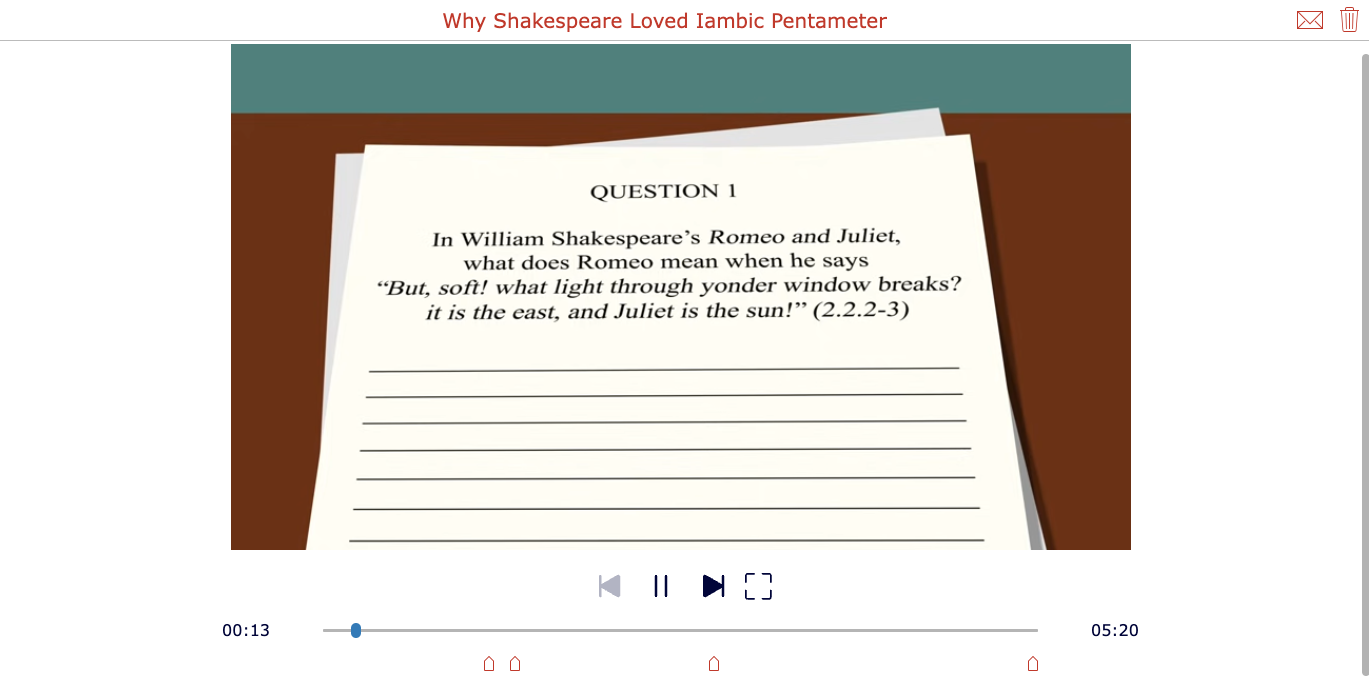 Shakespeare Iambic Pentameter