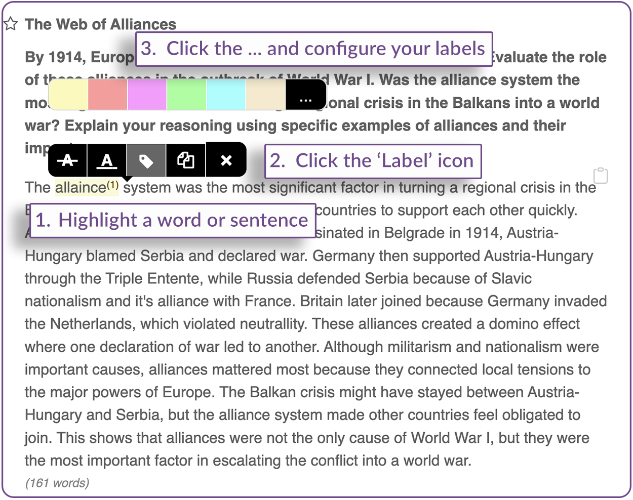 Finding correction labels in the BookWidgets reporting dashboard