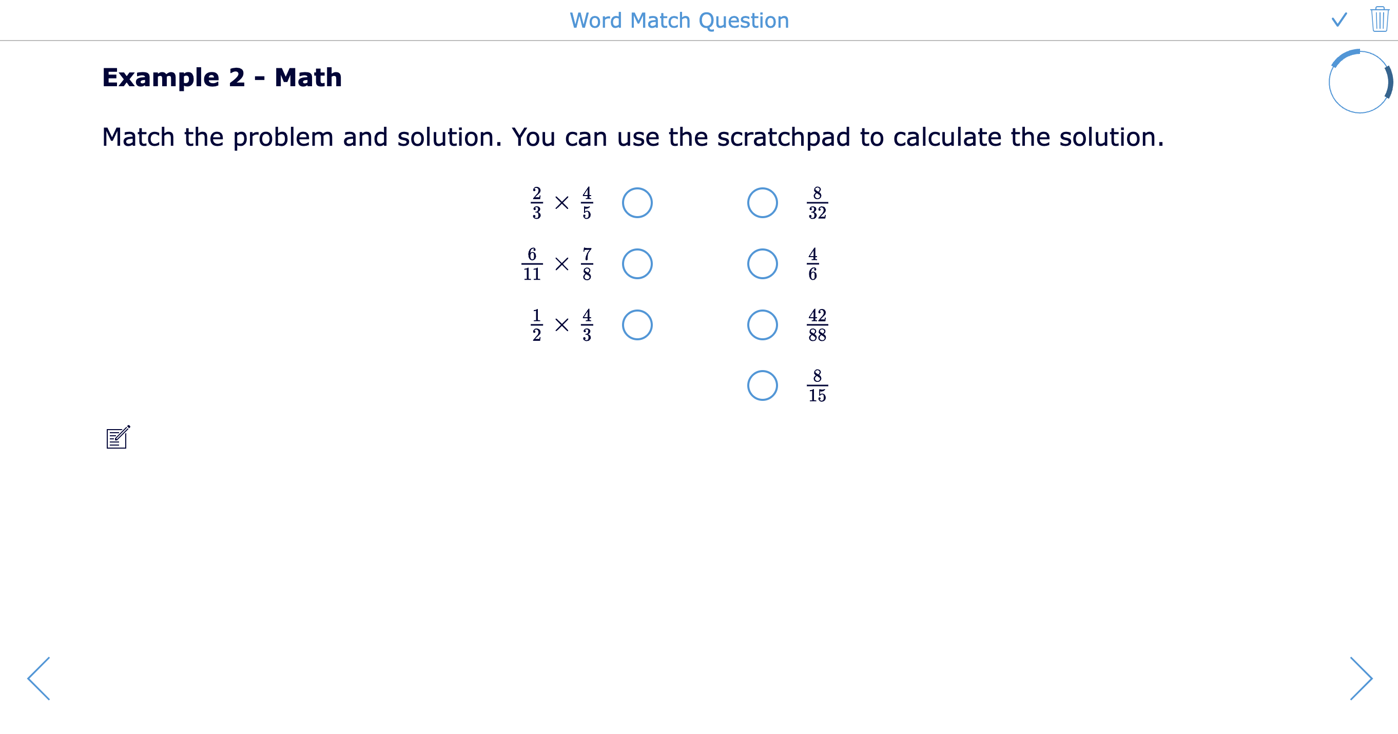 Open the ready-to-use BookWidgets quiz with Text match question examples