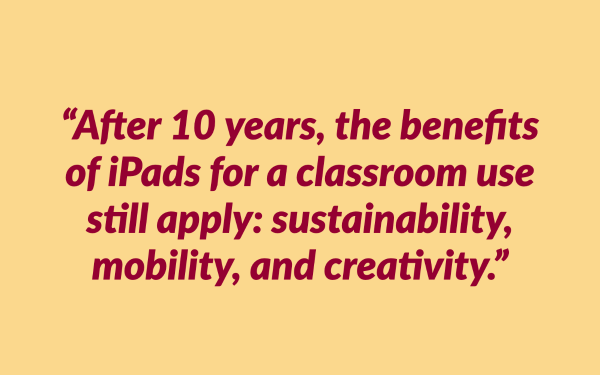 Quote teaching with iPads