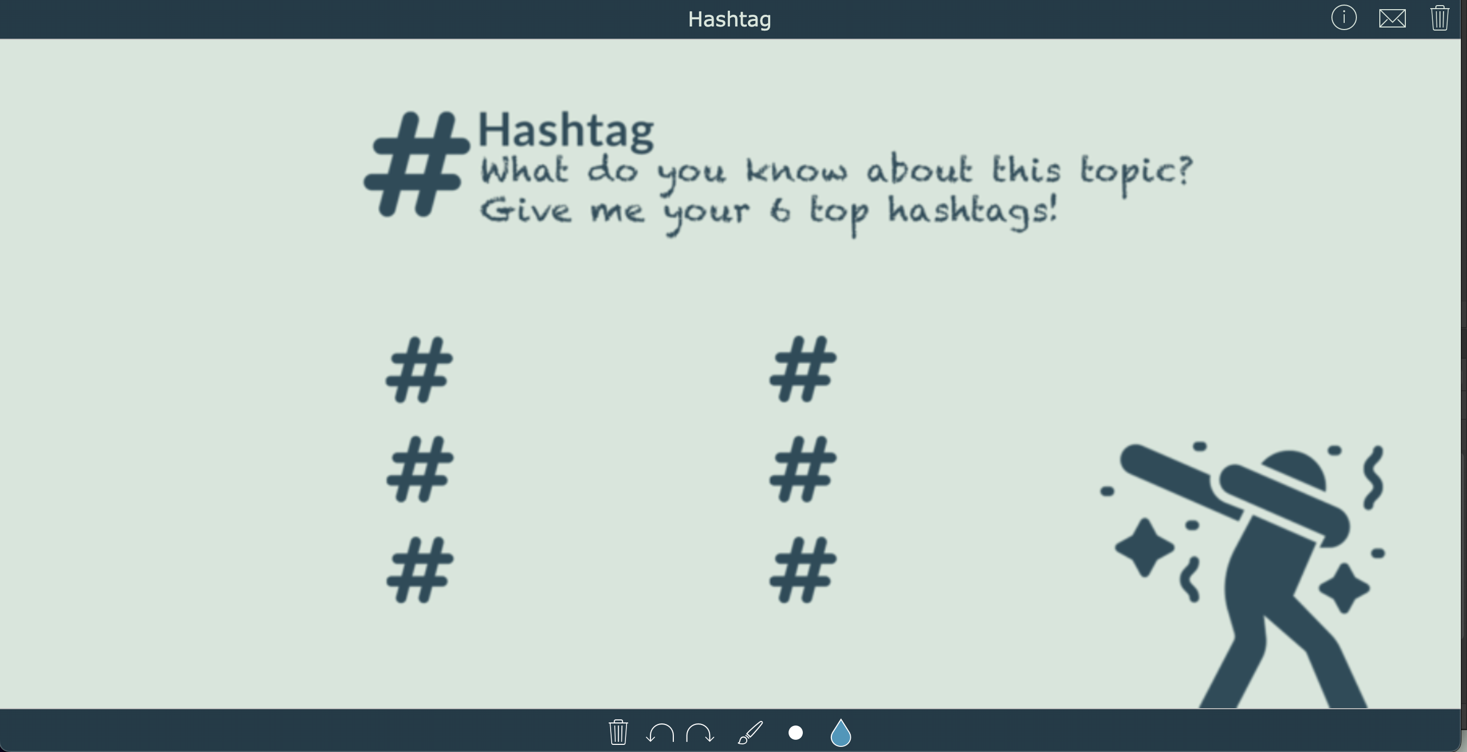 Topic hashtags