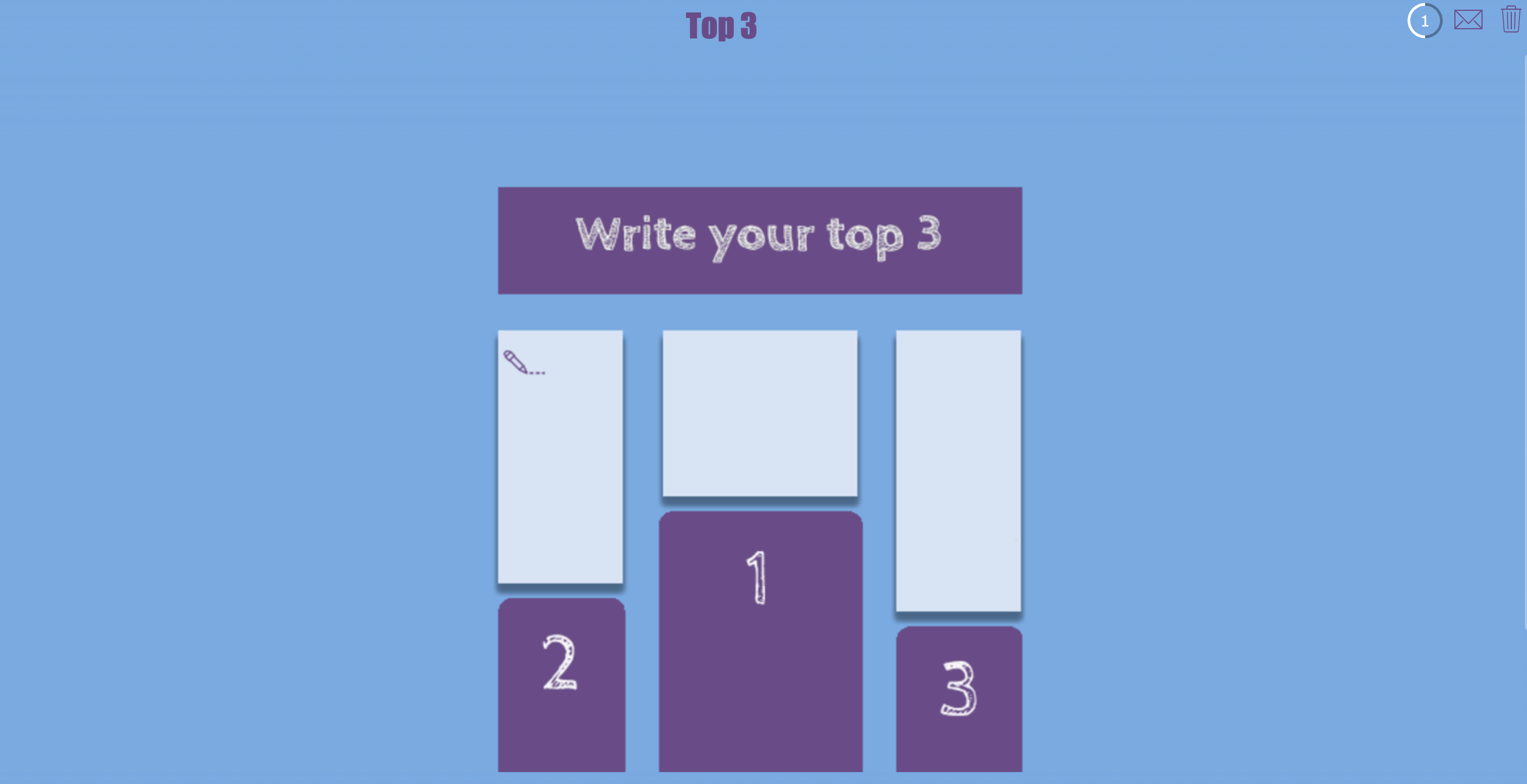 digital exit ticket - Top 3 learnings