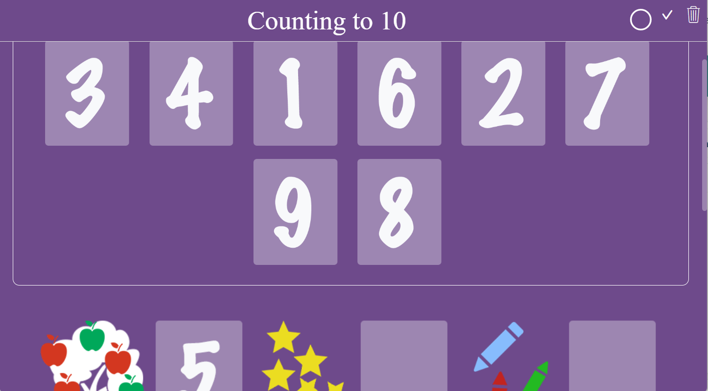 Counting to 10 - primary school